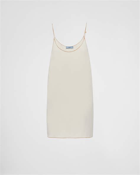 prada square neckline mini dress|Natural Sablé Mini.